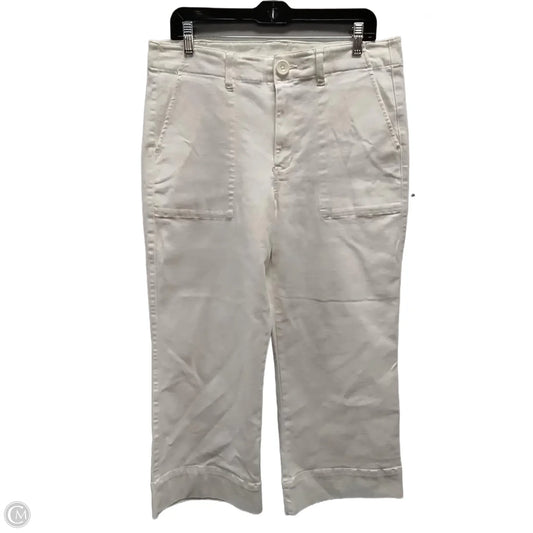 Jeans Wide Leg By Cabi In White, Size: 10