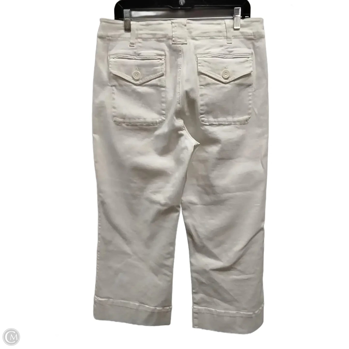 Jeans Wide Leg By Cabi In White, Size: 10