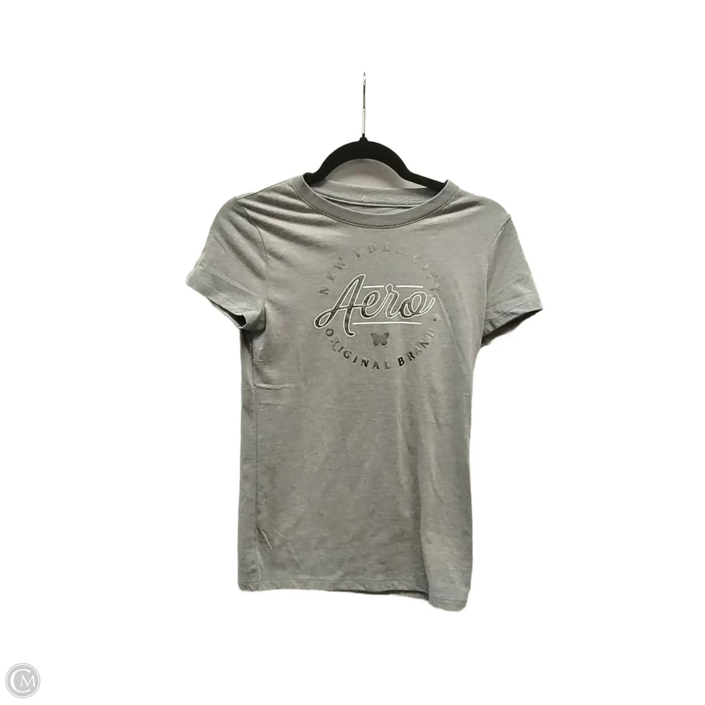 Top Short Sleeve By Aeropostale In Grey, Size: M
