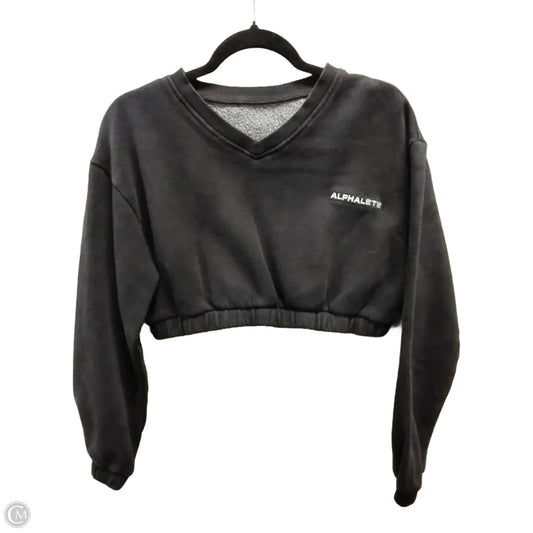 Sweatshirt Crewneck By Alphalete In Black, Size: S