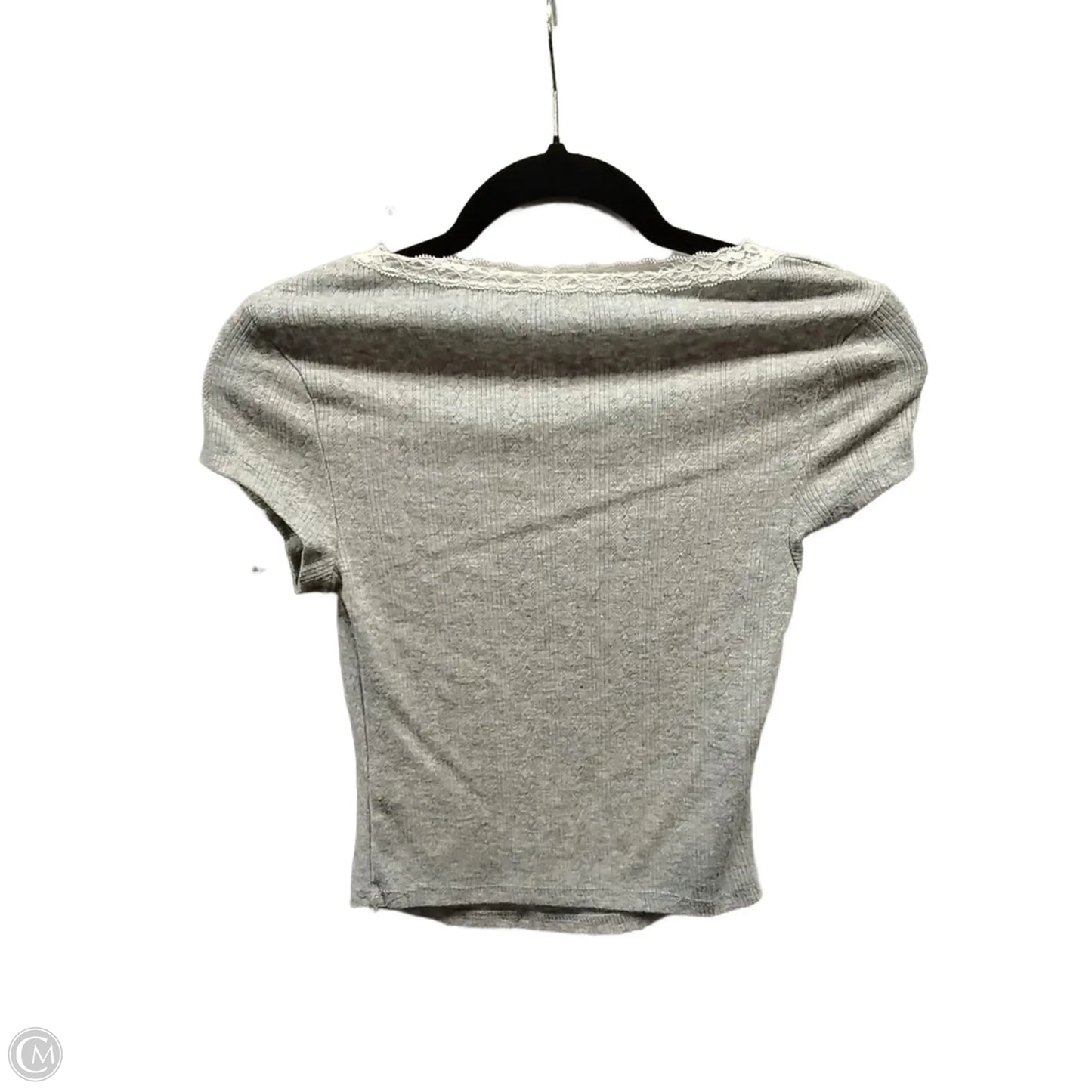 Top Short Sleeve By Wild Fable In Grey, Size: Xxs