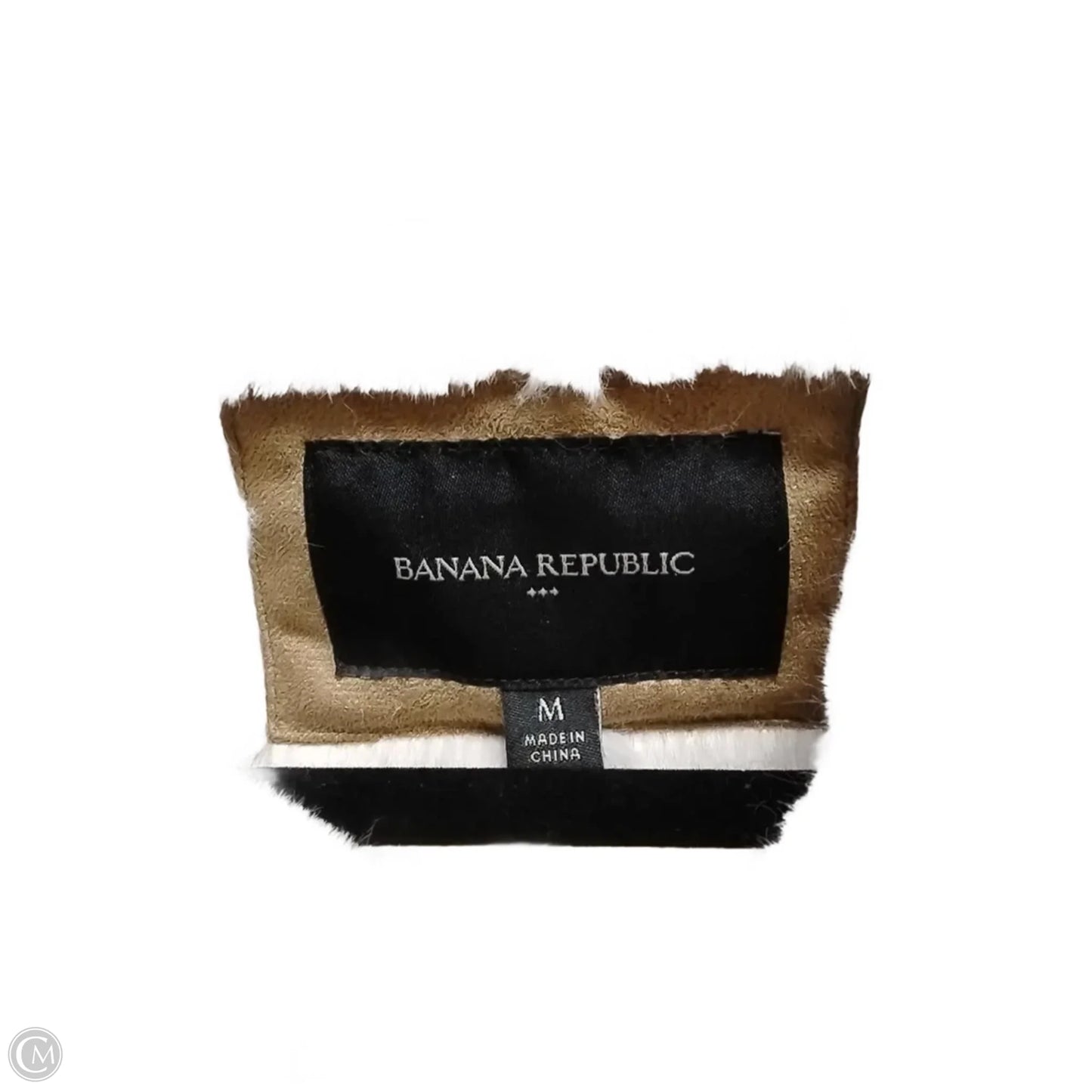 Jacket Faux Fur & Sherpa By Banana Republic In Tan, Size: M