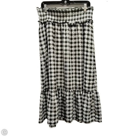 Skirt Maxi By Cato In Plaid Pattern, Size: L