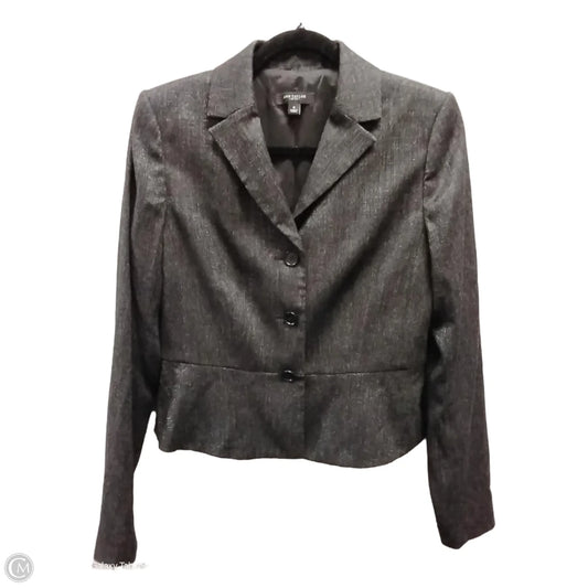 Blazer By Ann Taylor In Grey, Size: 0