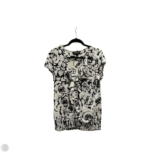Blouse Short Sleeve By Inc In Multi-colored, Size: L
