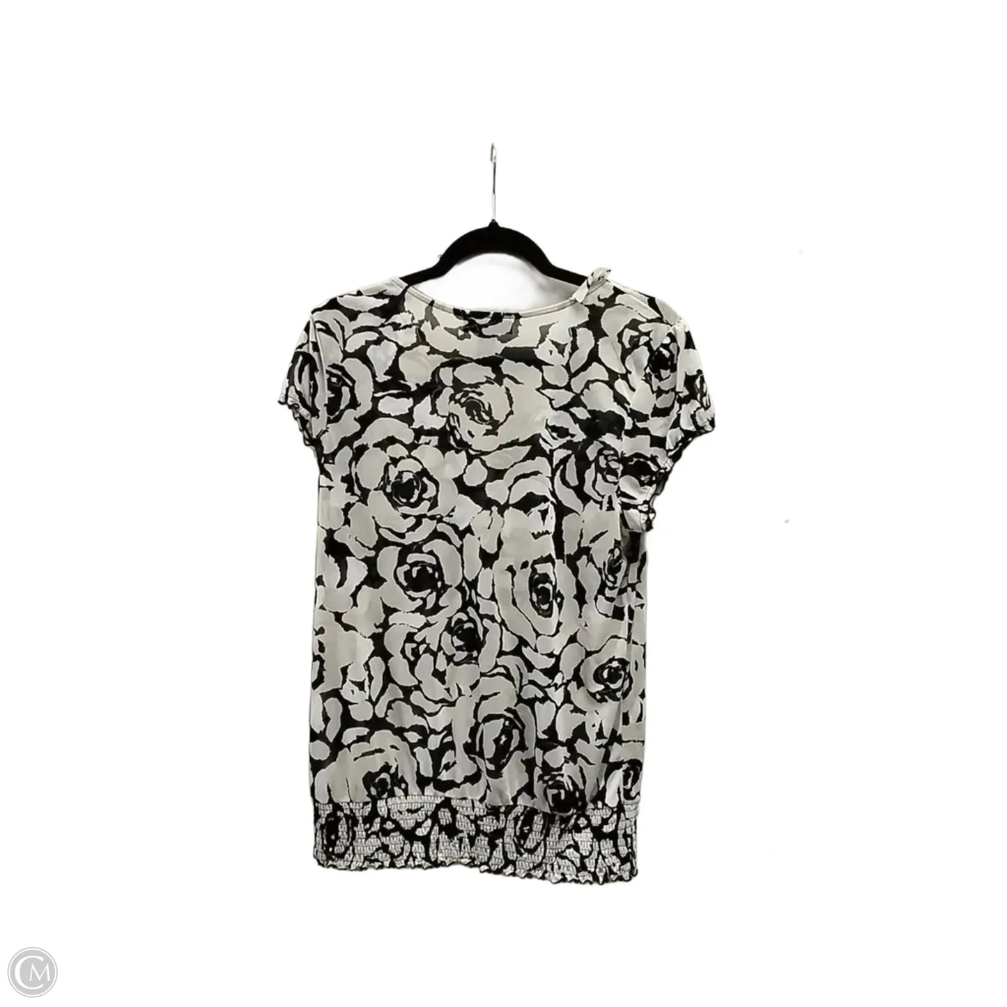 Blouse Short Sleeve By Inc In Multi-colored, Size: L