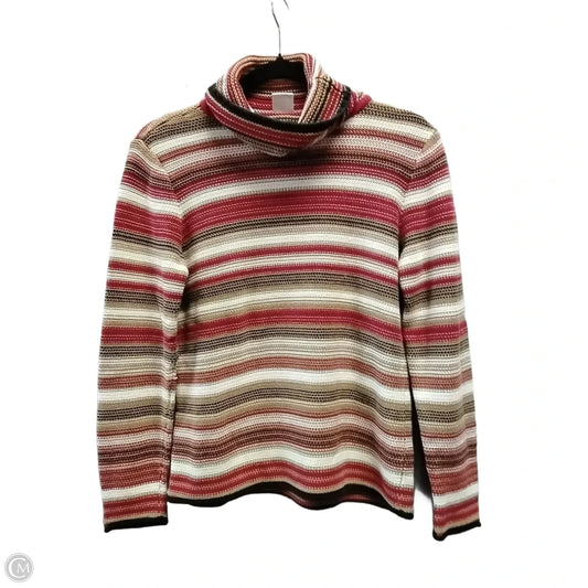 Sweater By Talbots In Striped Pattern, Size: M