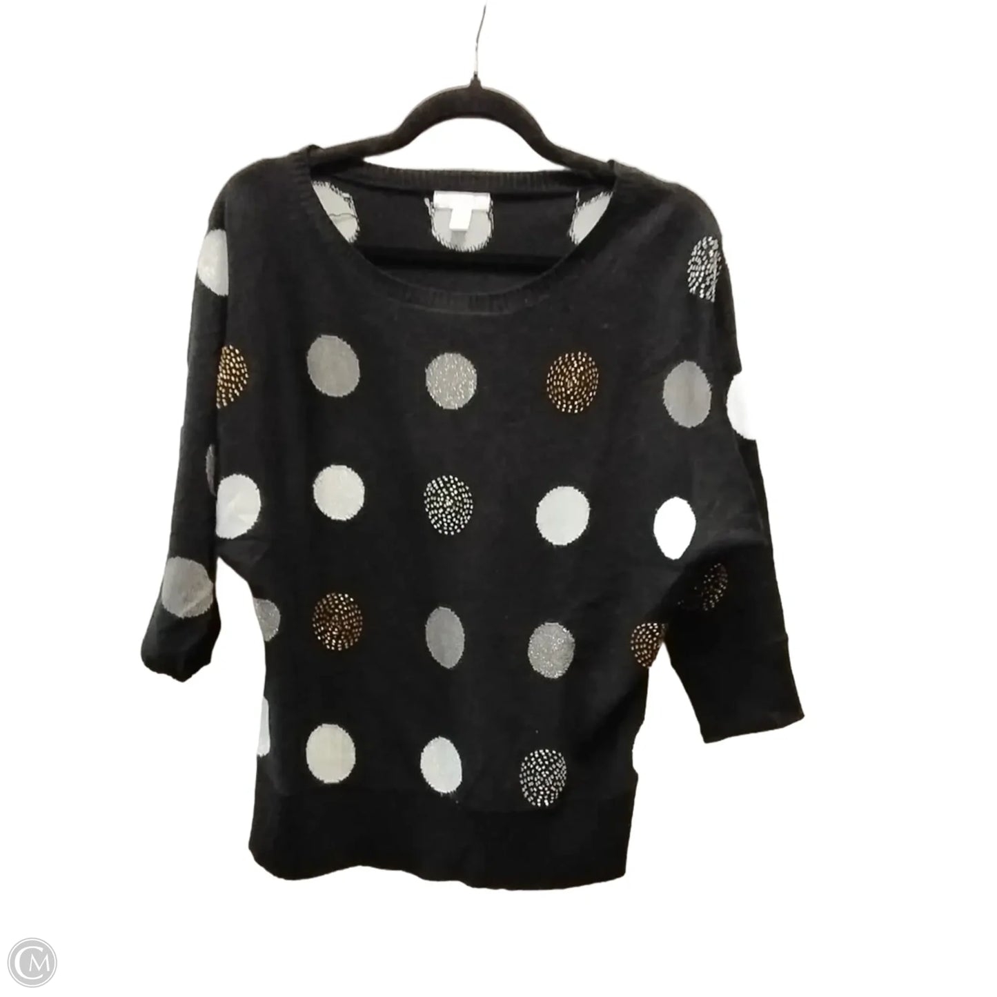 Sweater By Charter Club In Polkadot Pattern, Size: M