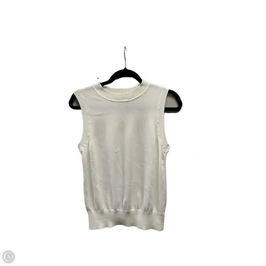 Blouse Sleeveless By Free Assembly In White, Size: M