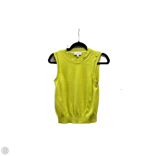 Blouse Sleeveless By Free Assembly In Yellow, Size: M