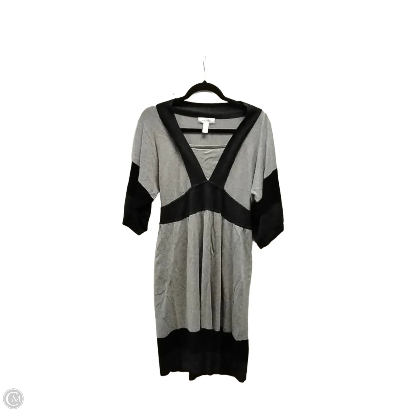 Dress Casual Midi By Dressbarn In Grey, Size: Xl