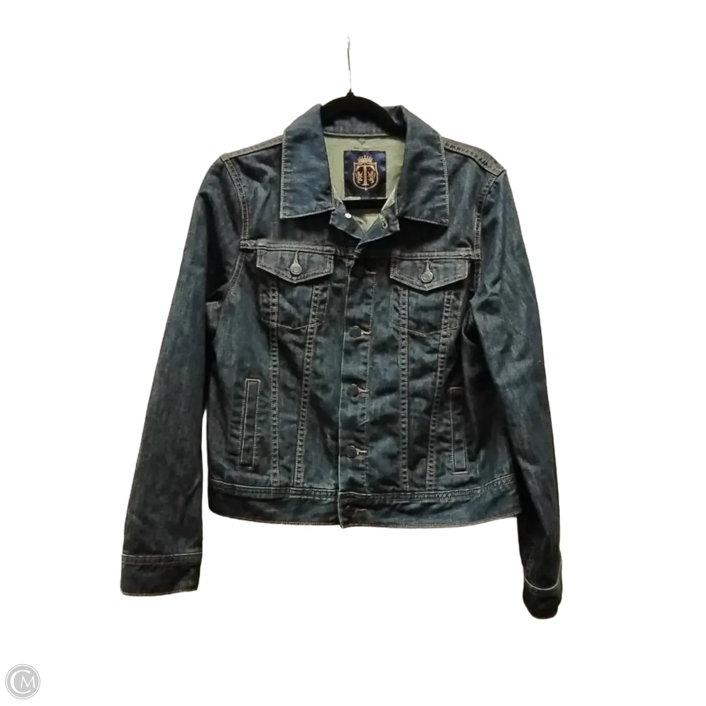 Jacket Denim By Talbots In Blue Denim, Size: M