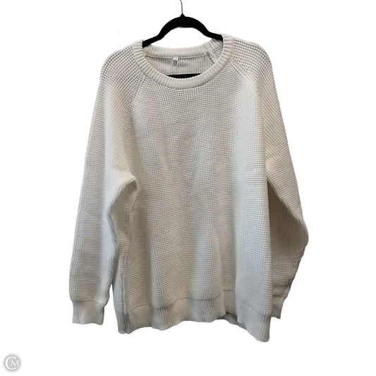 Sweater By Clothes Mentor In White, Size: 2x
