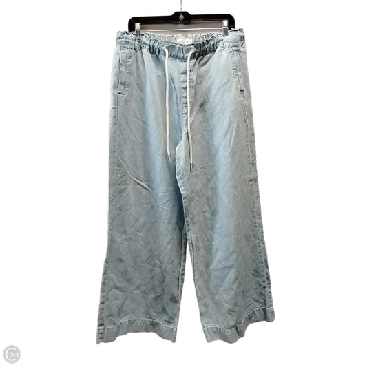 Jeans Wide Leg By Loft In Blue Denim, Size: L