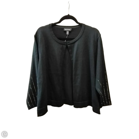 Top Long Sleeve By Nina Leonard In Black, Size: 3x