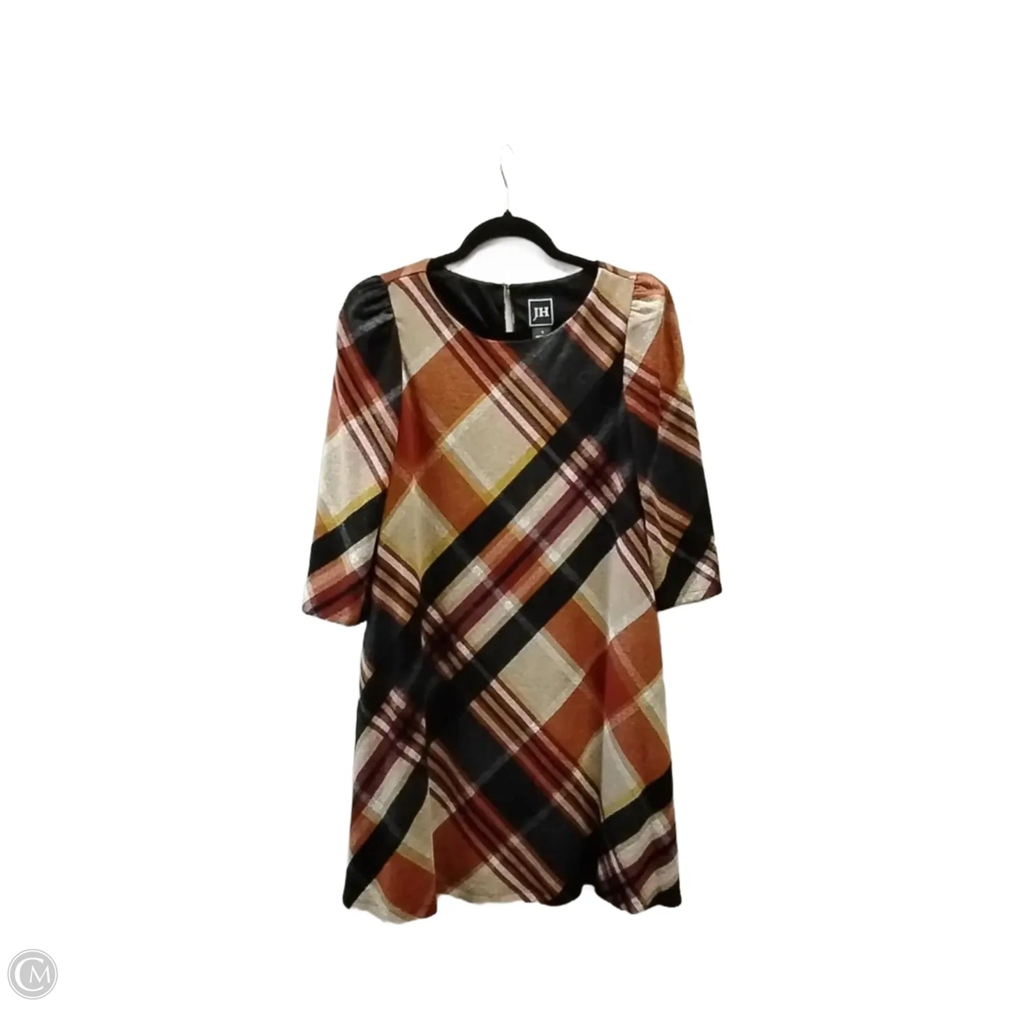 Dress Casual Midi By Clothes Mentor In Plaid Pattern, Size: S