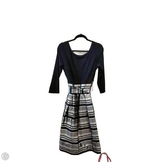 Dress Party Midi By Jessica Howard In Blue & Silver, Size: 16