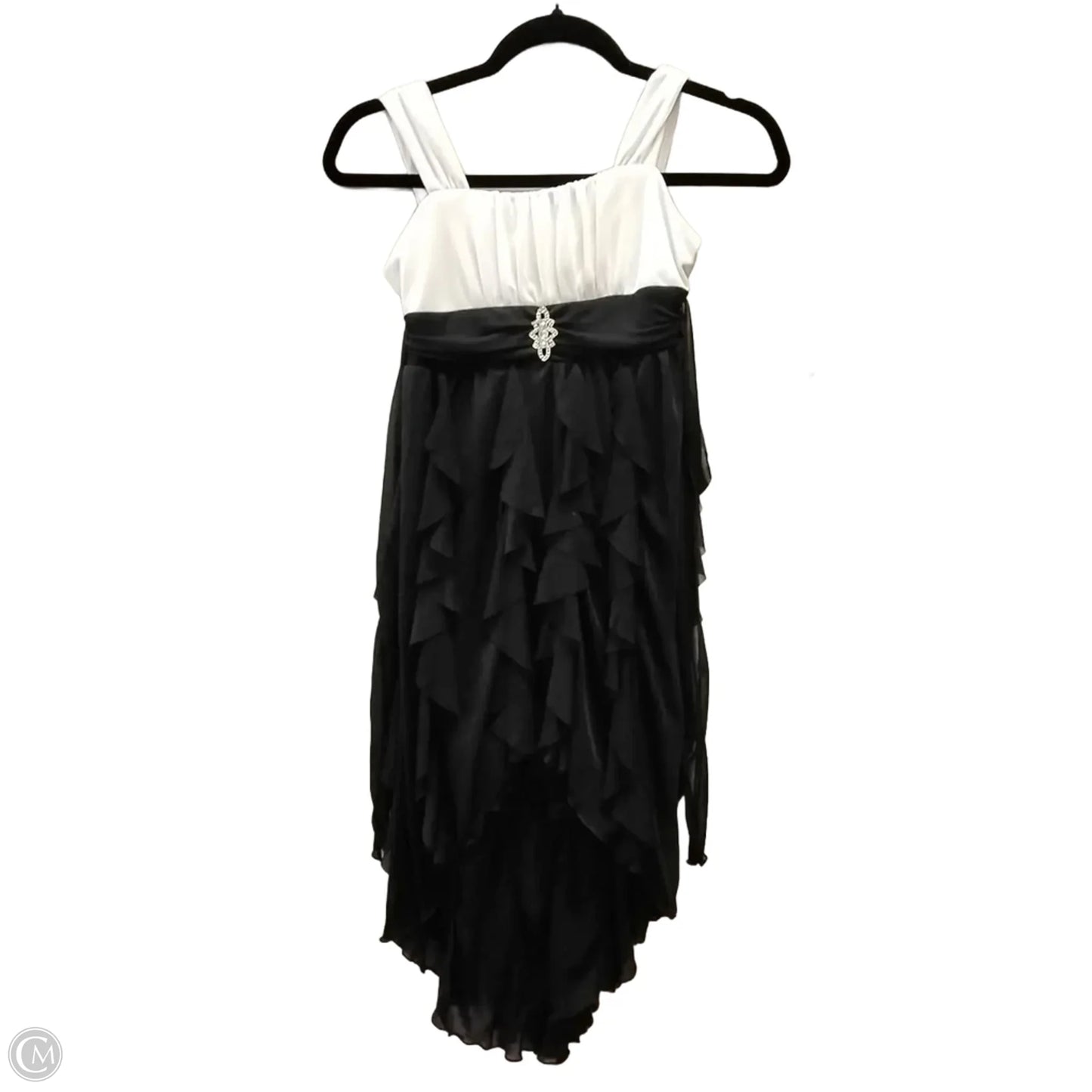 Dress Party Short By Clothes Mentor In Black & White, Size: M
