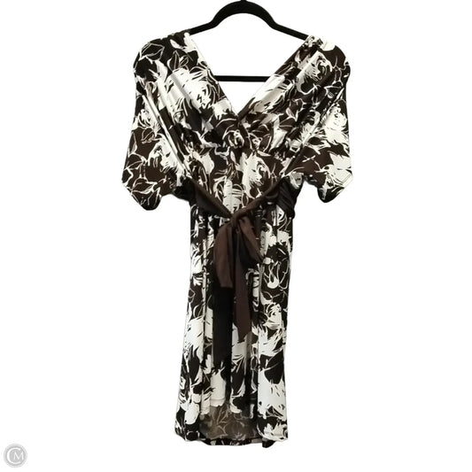 Dress Casual Midi By Love In Brown & Cream, Size: S