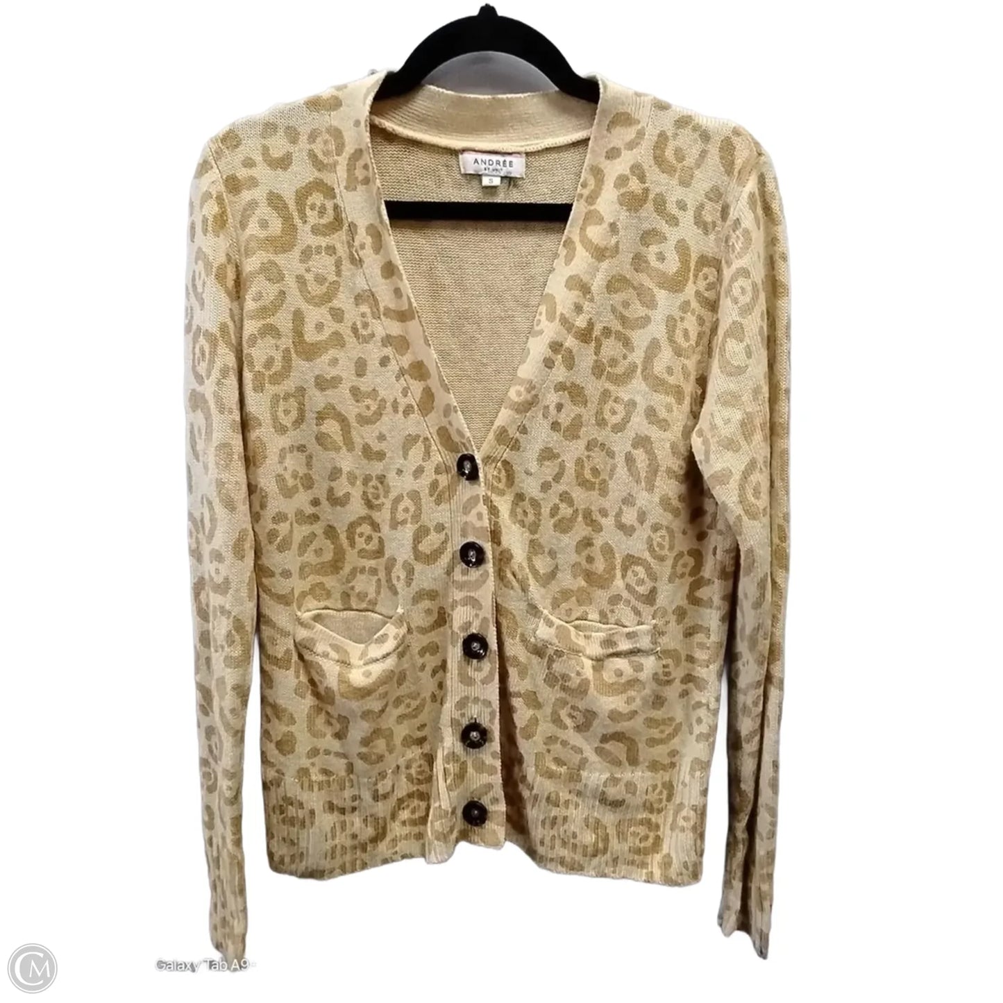 Cardigan By Audrey In Animal Print, Size: S