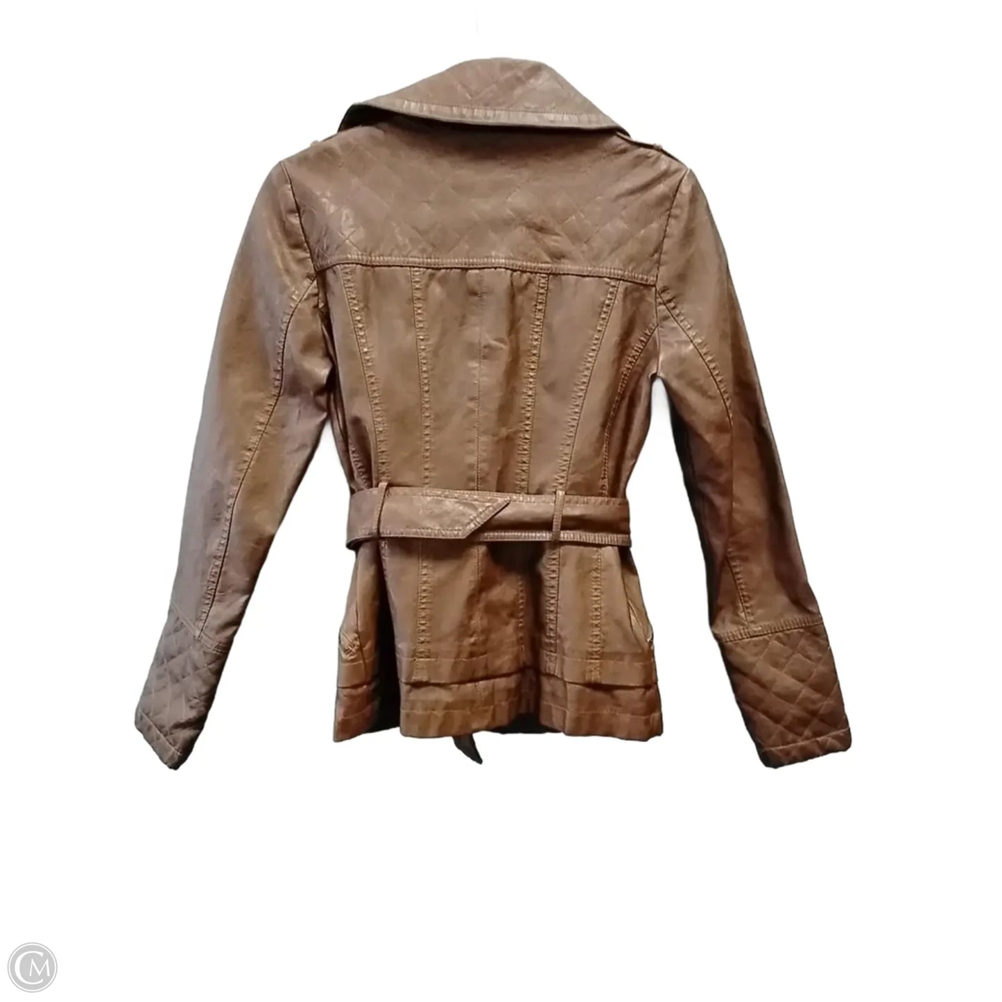 Jacket Moto By Guess In Brown, Size: S
