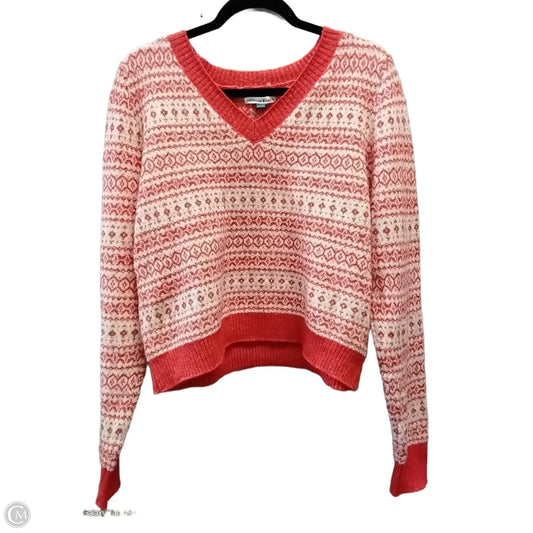 Sweater By American Eagle In Red, Size: Xl