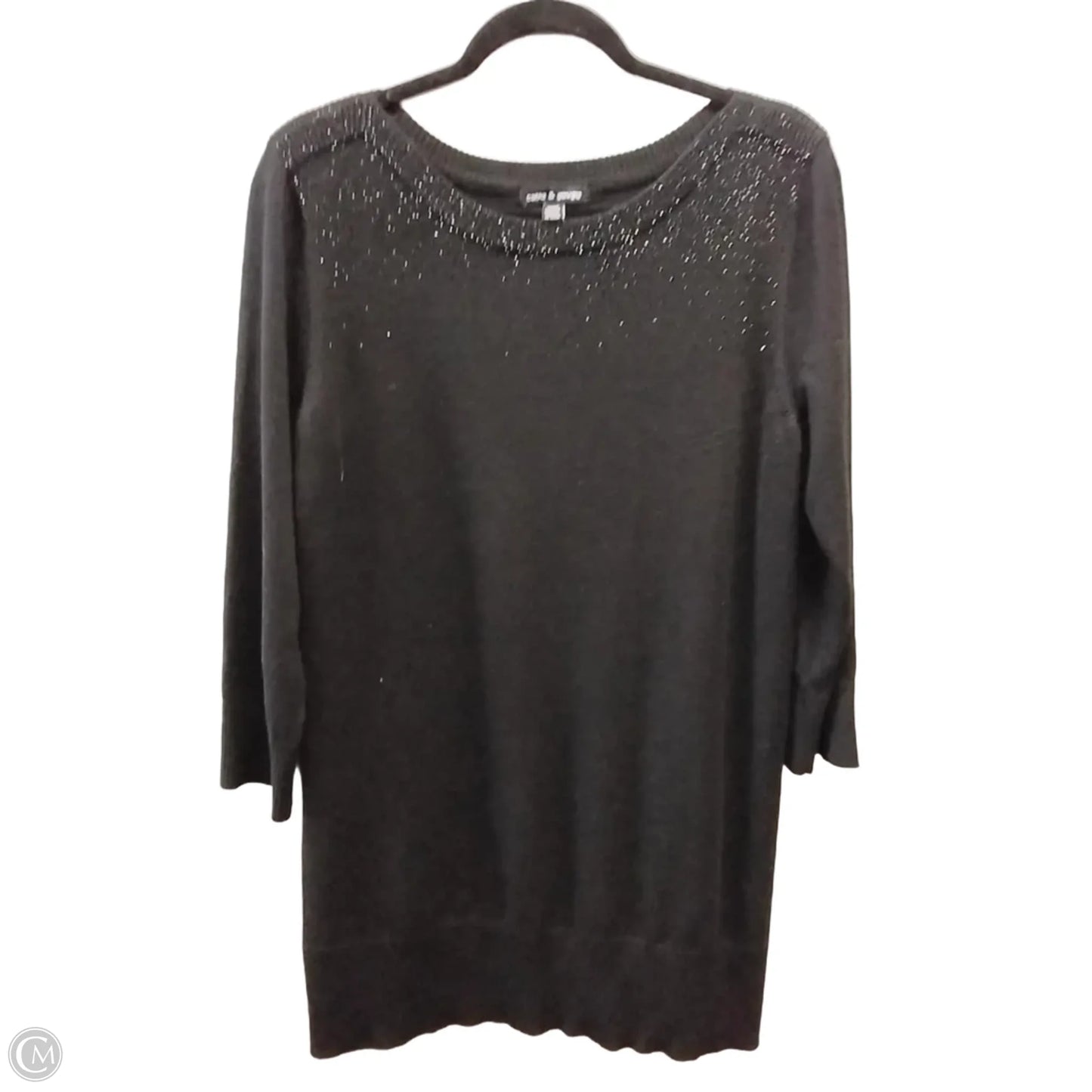 Sweater By Cable And Gauge In Black, Size: L
