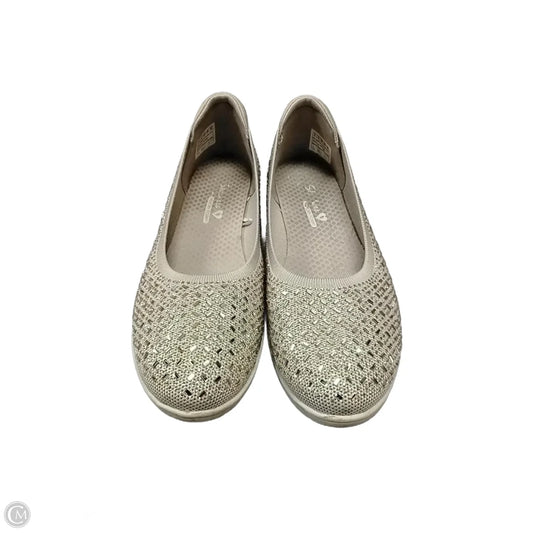 Shoes Flats By Skechers In Gold, Size: 9