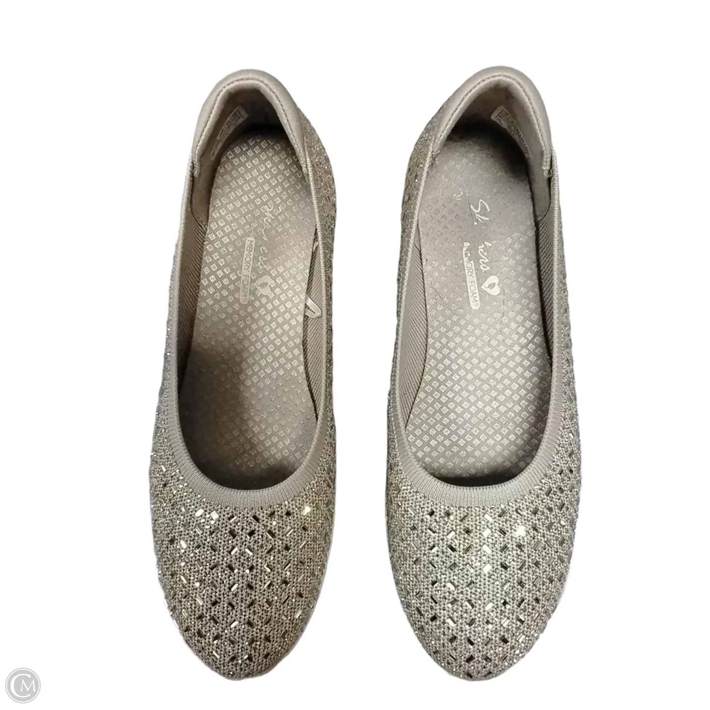 Shoes Flats By Skechers In Gold, Size: 9