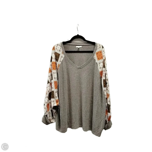 Top Long Sleeve By Maurices In Multi-colored, Size: 2x