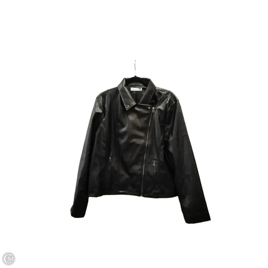 Jacket Moto By 89th And Madison In Black, Size: Xxl