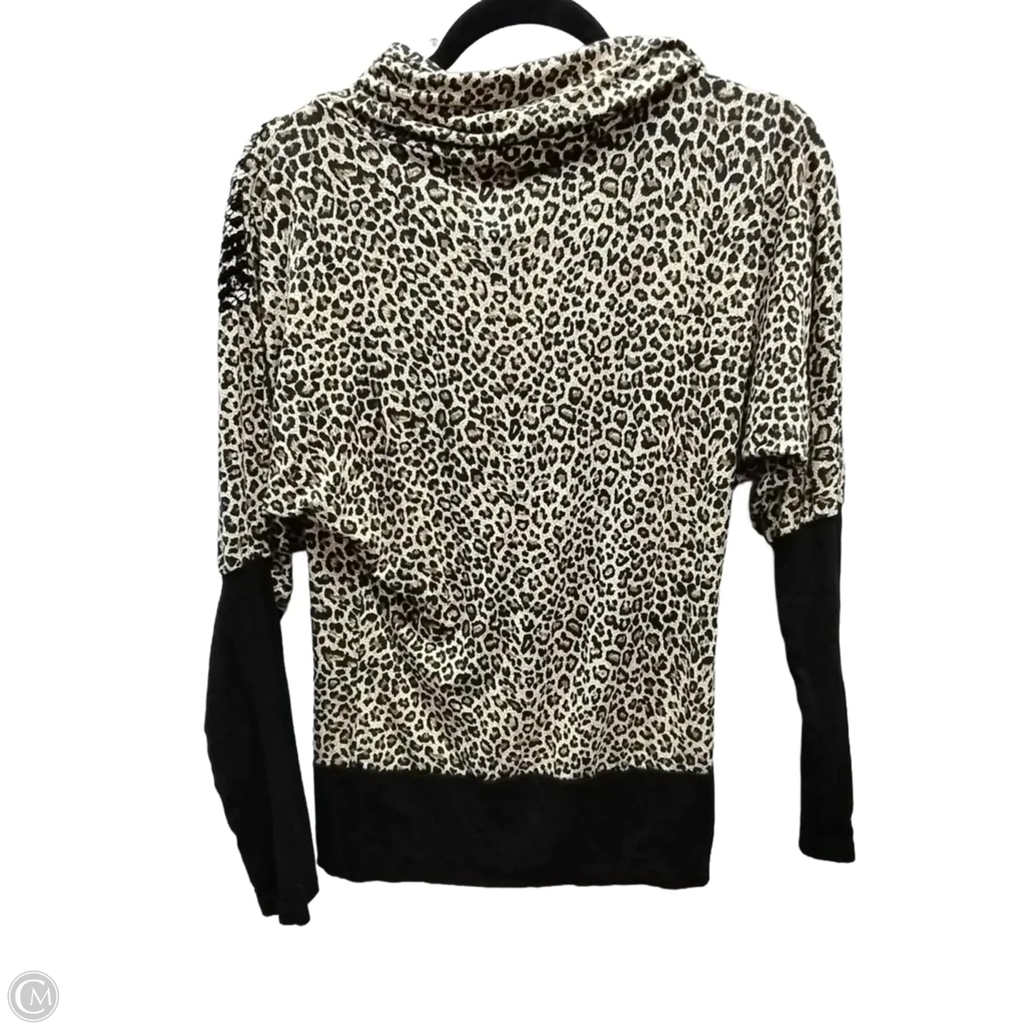 Blouse Long Sleeve By Clothes Mentor In Animal Print, Size: M