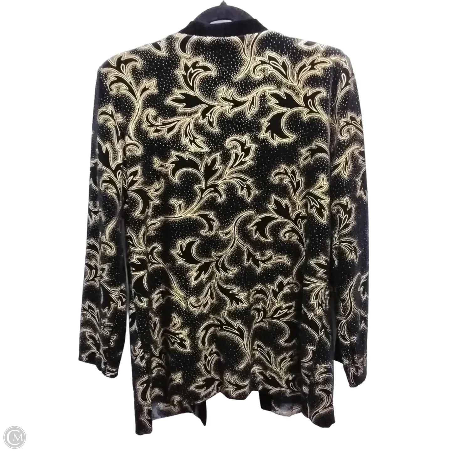 Jacket Other By Sag Harbor In Black & Gold, Size: 10p