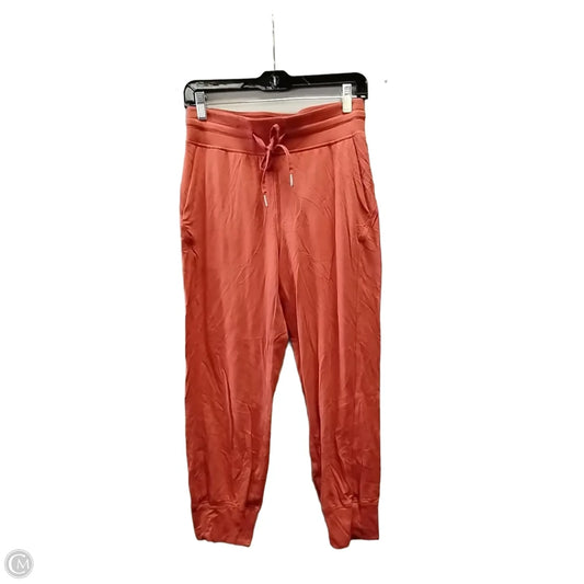 Athletic Pants By Lululemon In Orange, Size: 8