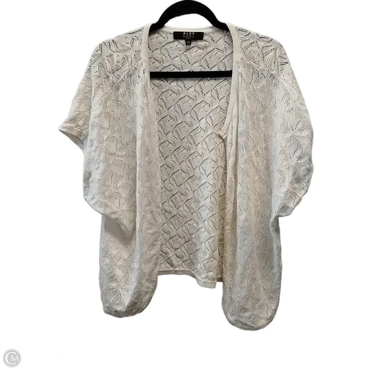 Blouse Short Sleeve By Alex Marie In White, Size: 2x