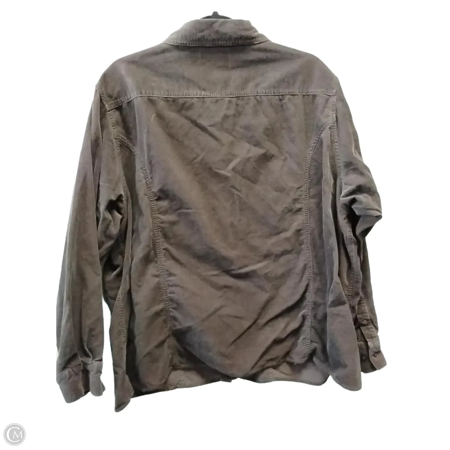 Top Long Sleeve By West Bound In Brown, Size: 2x