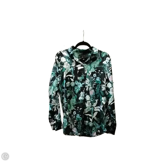 Top Long Sleeve By Banana Republic In Floral Print, Size: S
