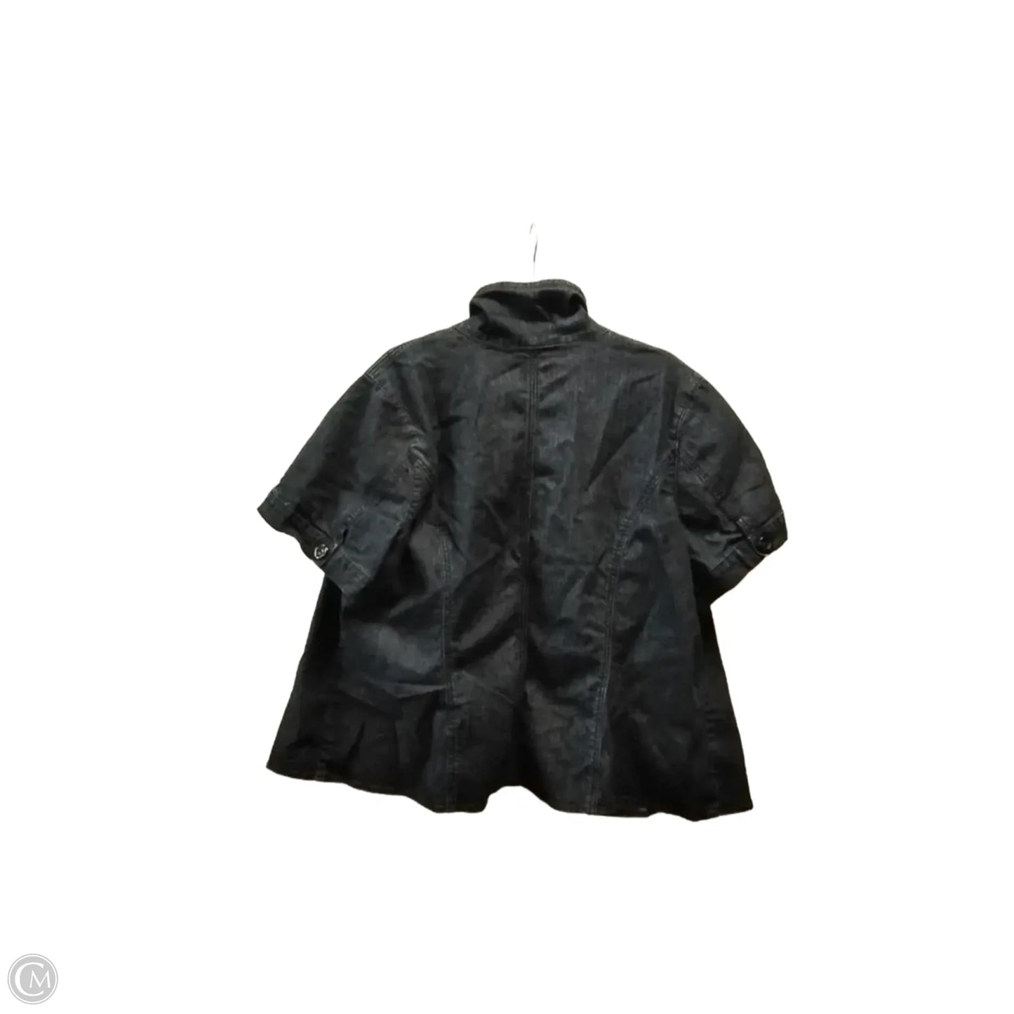 Top Short Sleeve By Westport In Blue Denim, Size: 20