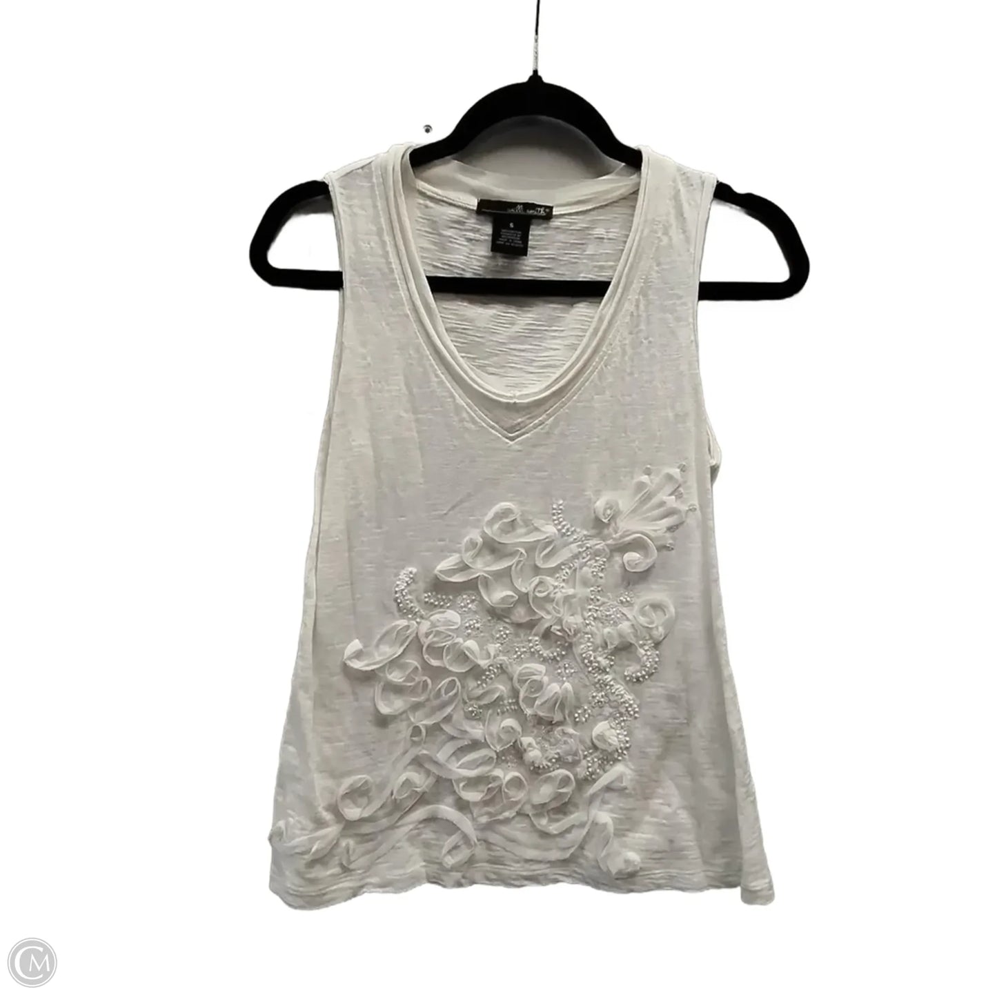 Top Sleeveless By Willi Smith In White, Size: S