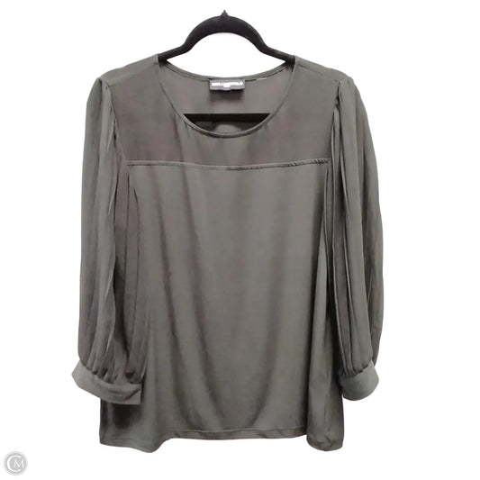 Top Long Sleeve Designer By Karl Lagerfeld In Grey, Size: L