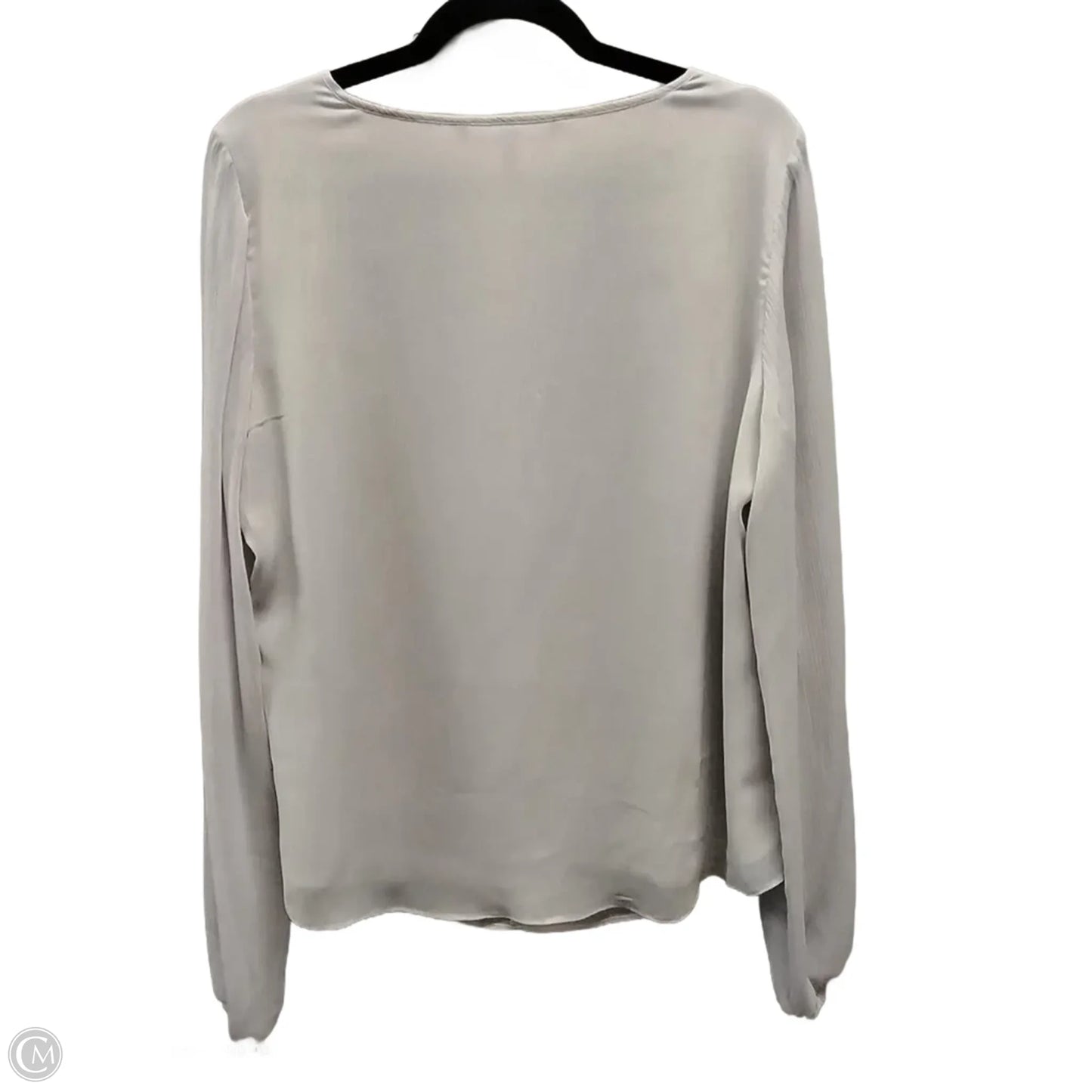 Blouse Long Sleeve By White House Black Market In Purple, Size: L