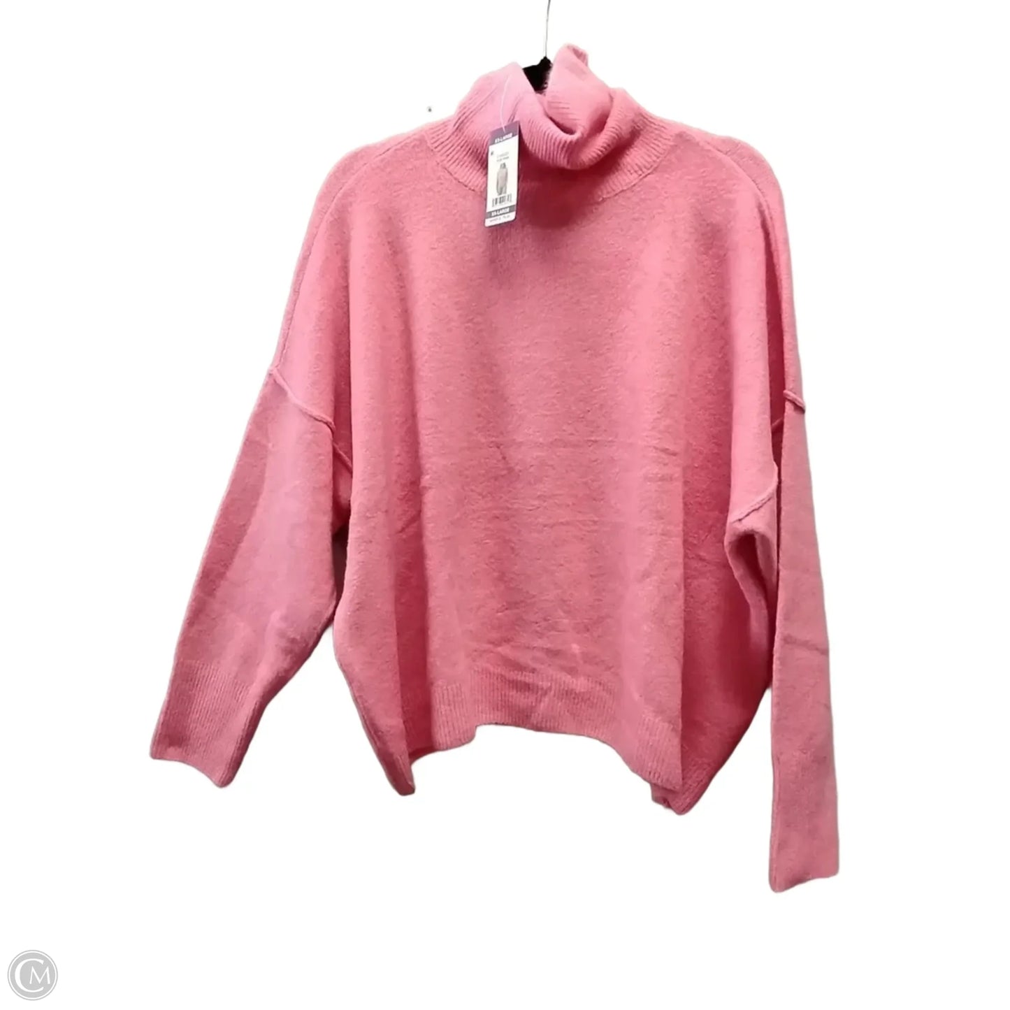 Sweater By Vince Camuto In Pink, Size: Xxl