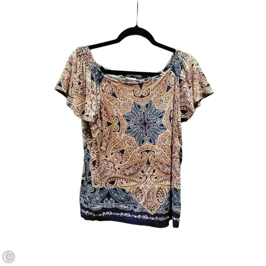 Blouse Short Sleeve By Rose And Olive In Multi-colored, Size: M