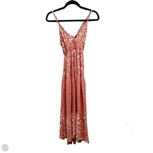 Dress Casual Maxi By Angie In Floral Print, Size: L