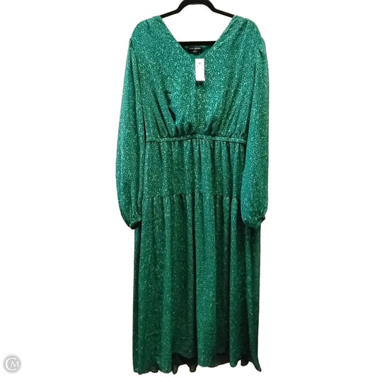 Dress Casual Maxi By Lane Bryant In Green, Size: 20
