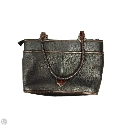 Handbag Leather By Brighton, Size: Medium