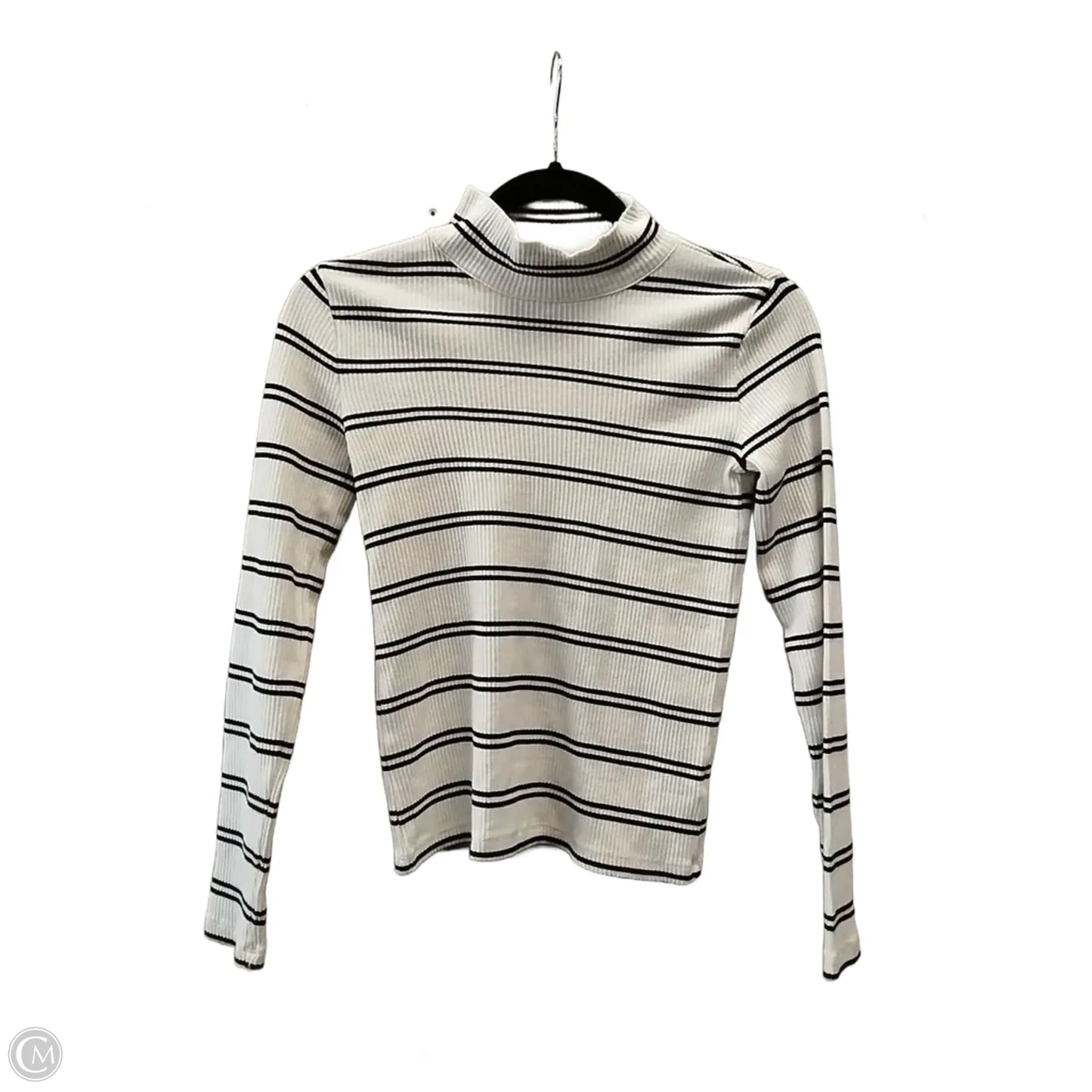 Top Long Sleeve By Talbots In Striped Pattern, Size: Petite   Xs