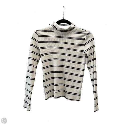Top Long Sleeve By Talbots In Striped Pattern, Size: Petite   Xs
