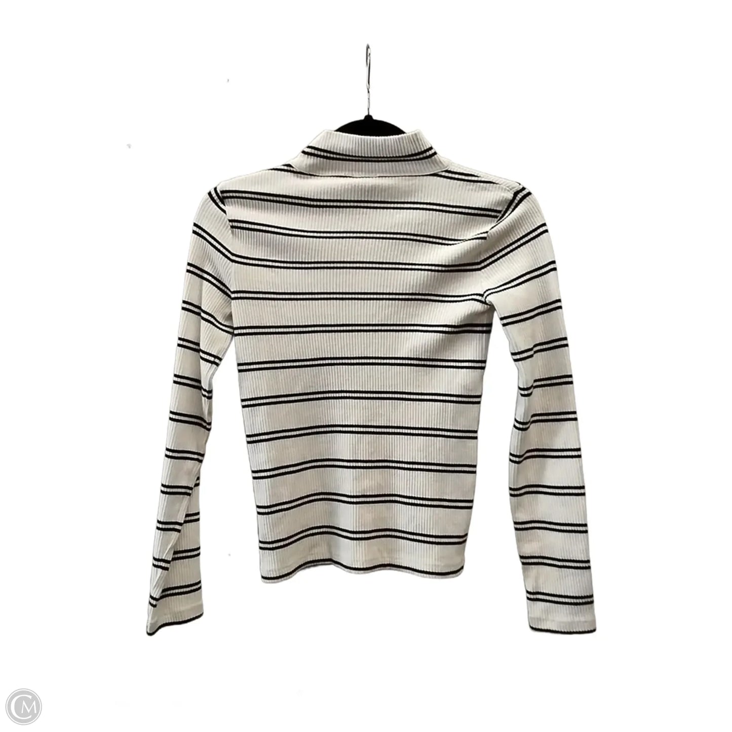 Top Long Sleeve By Talbots In Striped Pattern, Size: Petite   Xs