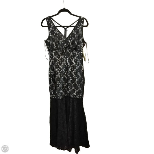 Dress Party Long By Sangria In Black, Size: 10